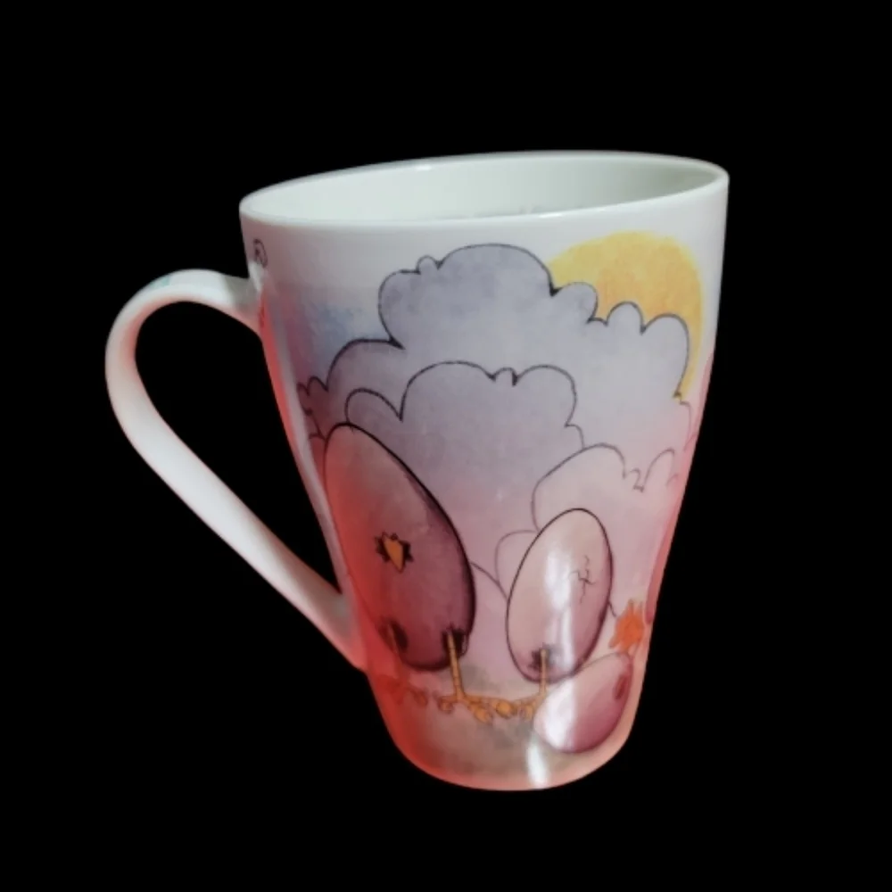 PAUL Cardew METAPHORICALLY SPEAKING new bone latte / coffee mug dog chickies